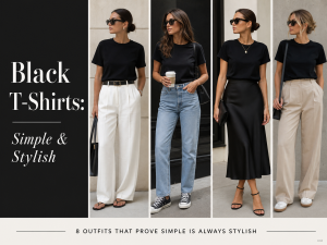 black t-shirt